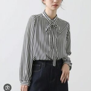 Ann Taylor Petite Striped Black and White Women's Top XXSP